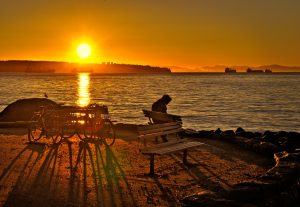 Sunset in Stanley Park, Vancouver