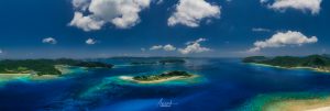 Zamami Island with drone